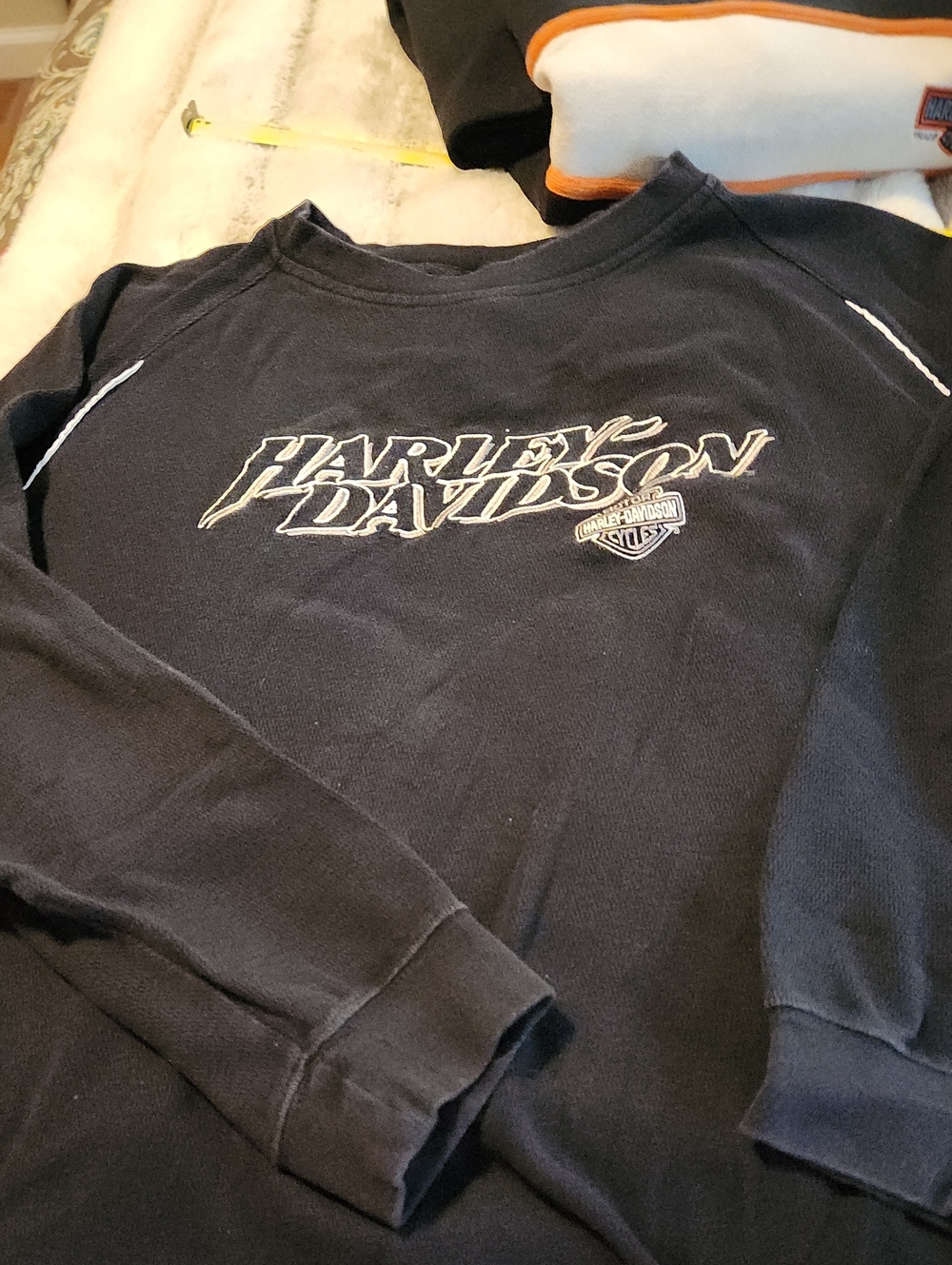 Harley-Davidson Men’s Black Logo Crewneck Sweater